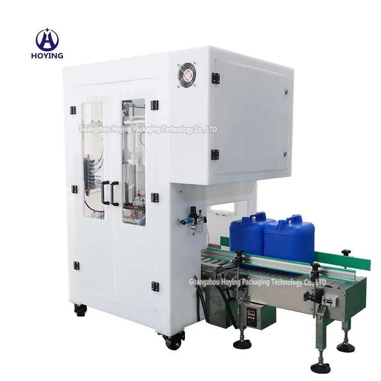 Automatic 2 heads bucket jerry can pail liquid detergent dish washing liquid epoxy weight filling machine 30l