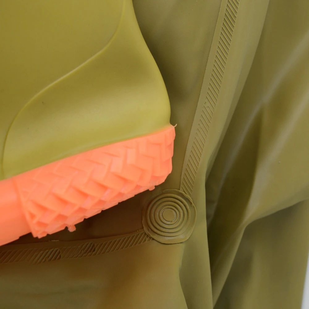 Yellow Fishing Waist Waders for Men with Boots 100% Waterproof Breathable Fishing Wader Four Seasons Shenying Working B1518Y