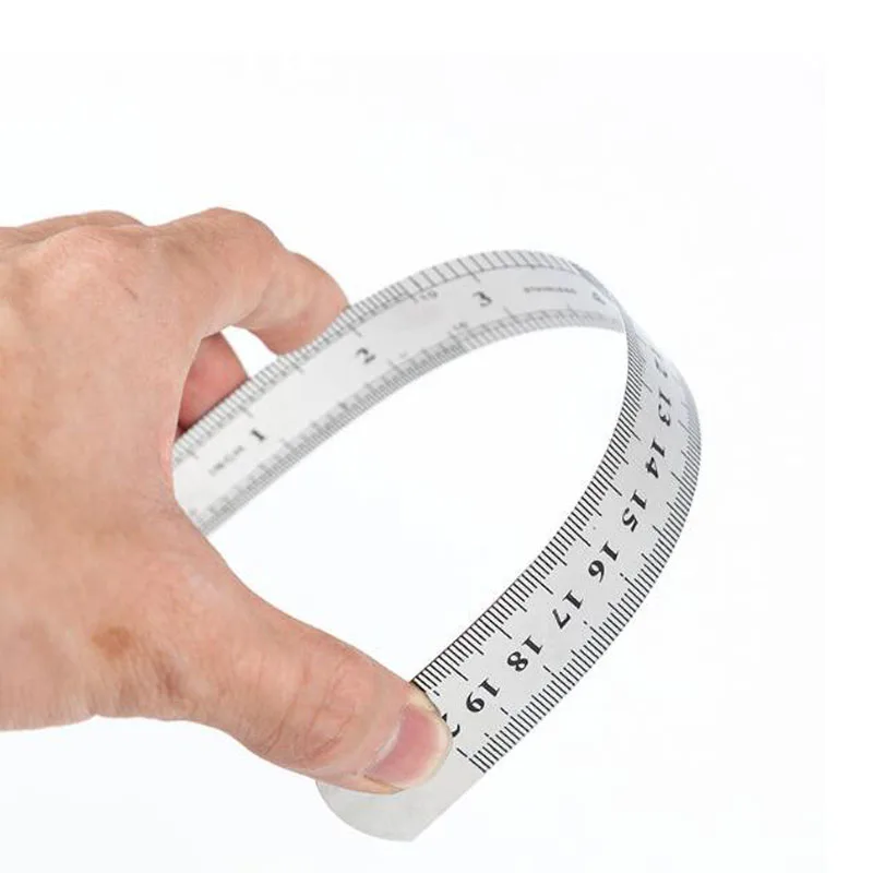 100cm Long Graduated Stainless Steel Printable Straight Metal  Ruler