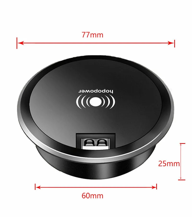 furniture electrical devices 10W wireless charger Usb Car Charger Adjustable Portable Universal Charger table surface mount usb