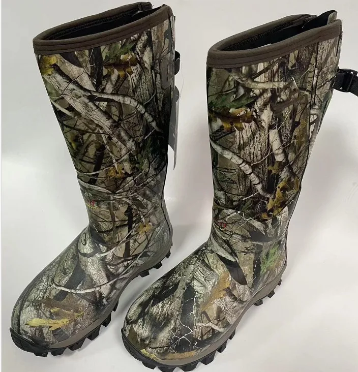 neoprene rubber boots  Long Waterproof Breathable Fishing Boots Neoprene Rubber Farm Yard Garden Chore Muck Boots