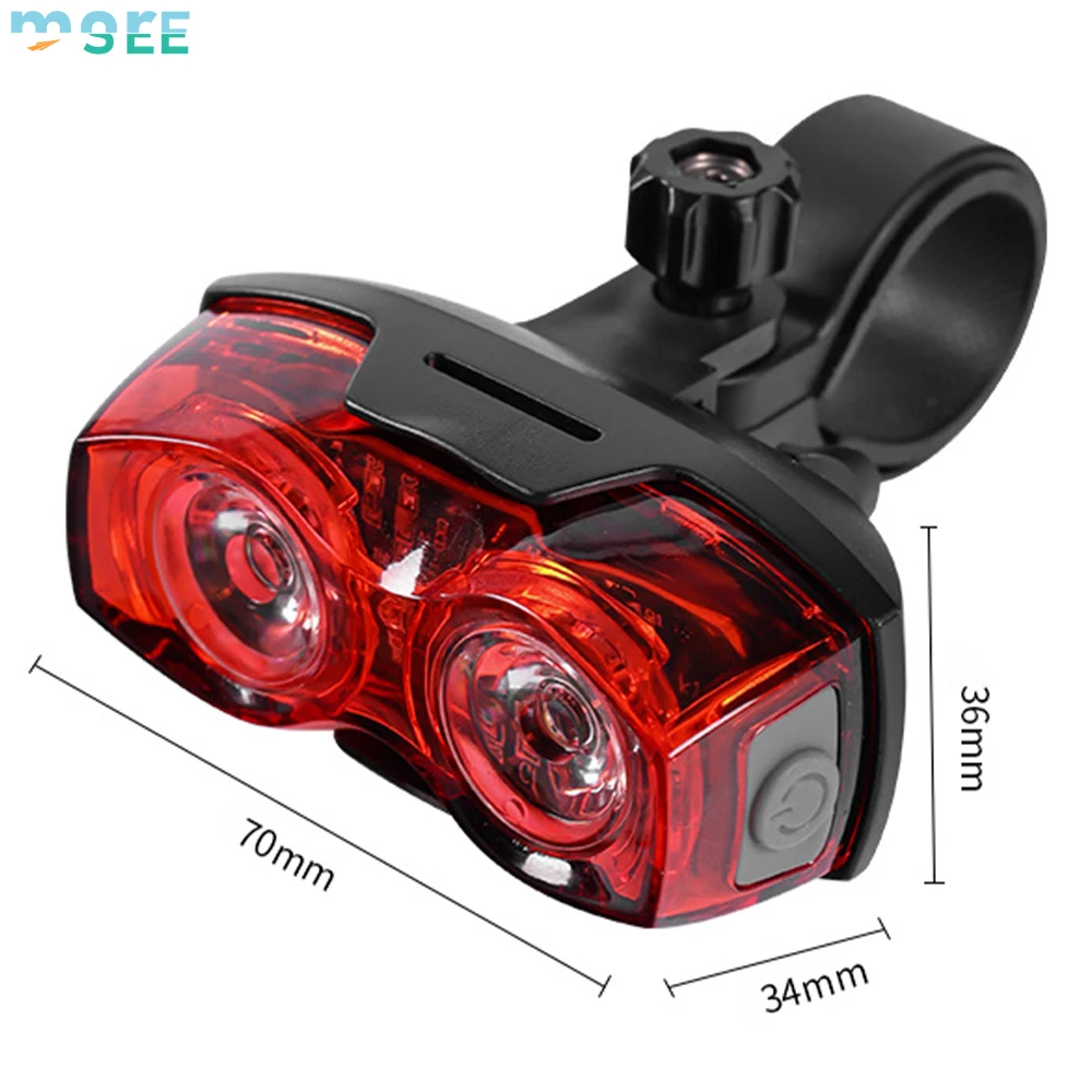 SeeMore Brand Wide Angle Optics usb Night Riding Cycling Safety Reflector Accessories Taillight Bicycle Rear Back Lights