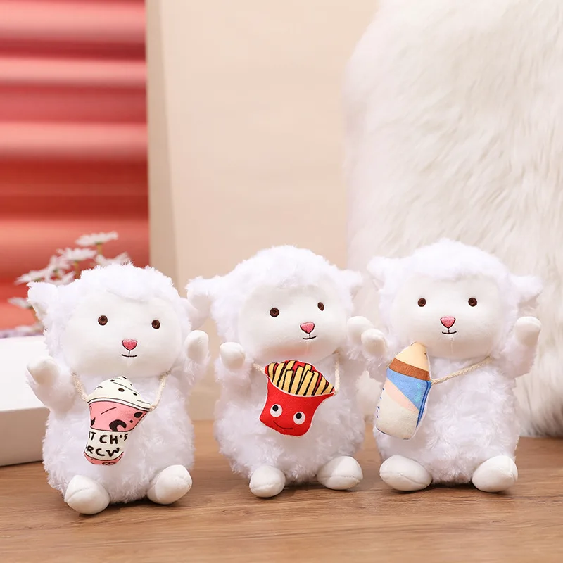 Songshan Toys peluches wholesale cute kawaii stuffed animal toy little mini white Sheep lamb doll gift alpaca plush toy for girl