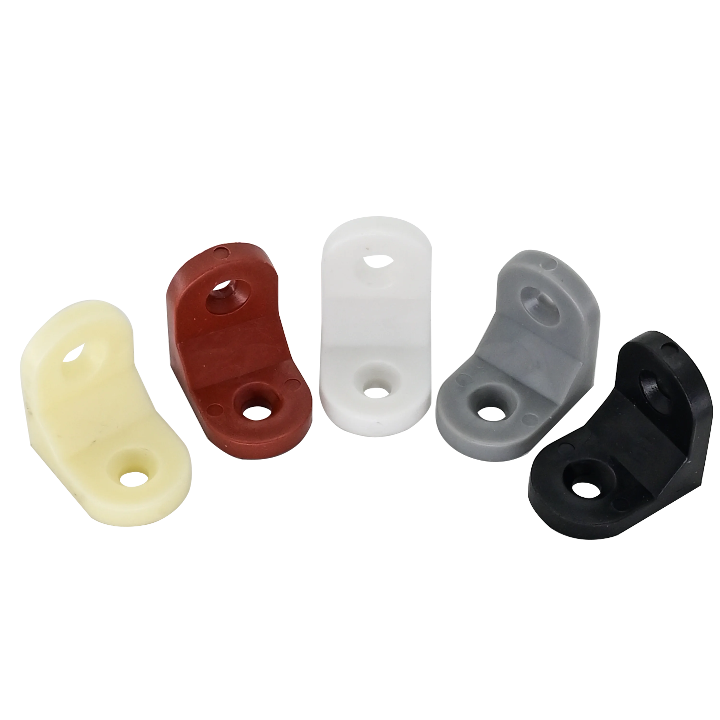 4 Holes  Furniture Corner Bracket Square Tube Brackets Cabinet Shelf Corner Brace Joint Plastic Corner Brackets