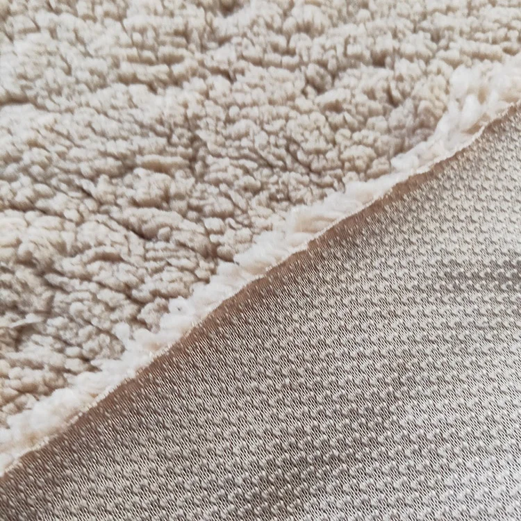 Super soft solid color polyester faux fur sherpa fleece fabric for blanket hoodies