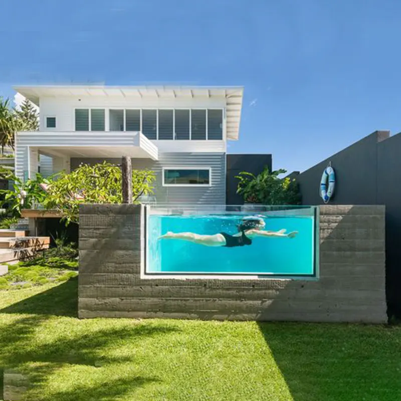 Professional Large Outdoor SPA Swim Pool Above Ground Fiber Glass 24 24 x 12 Clear Acrylic Swimming Pool