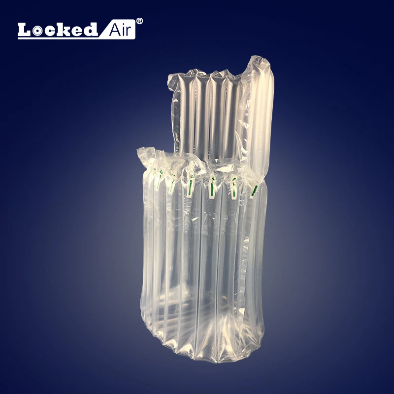 Locked air custom hot selling shockproof cushion air column bag wine bottle protector air bag