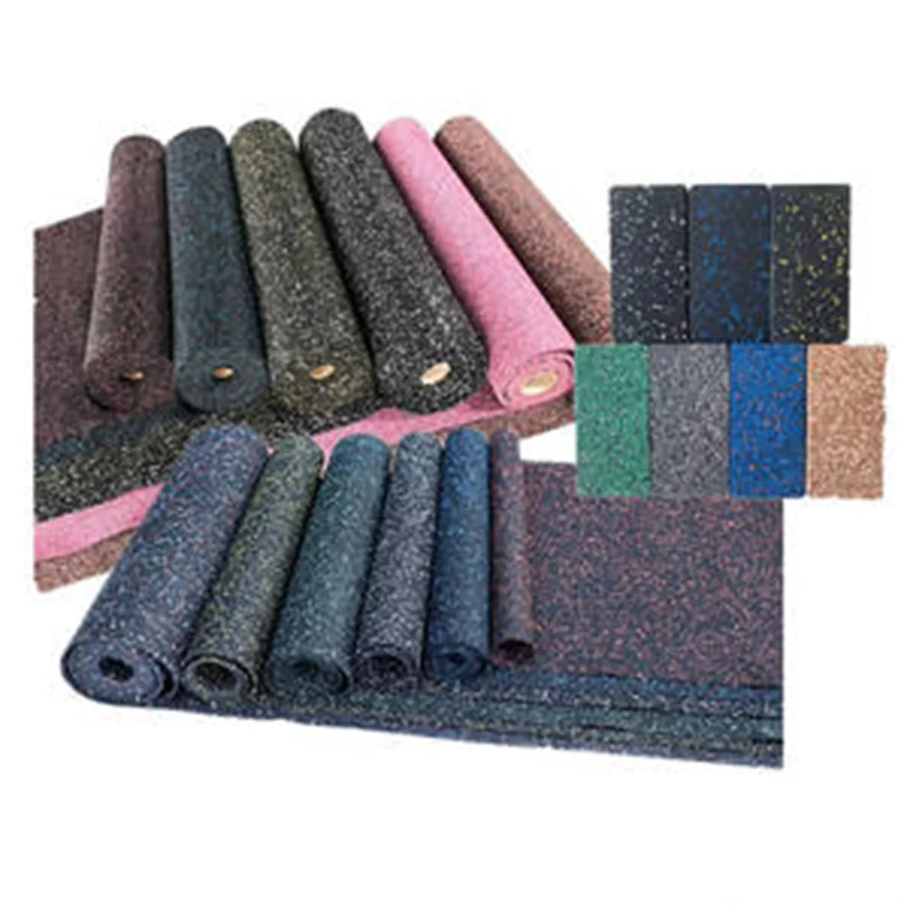 Anti-Shock Rubber Gym Flooring Rolls Custom Colors EPDM Gym Rubber Floor Rolls