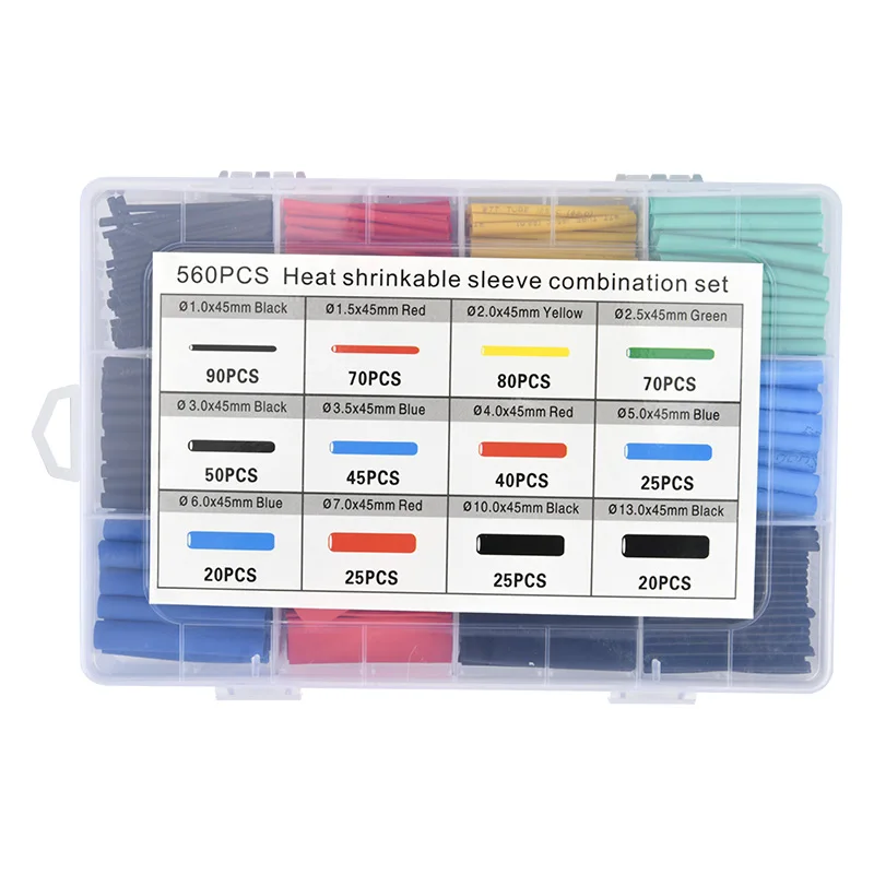 Colored flame retardant heat shrinkable tube wire protective sleeve insulating sleeve box