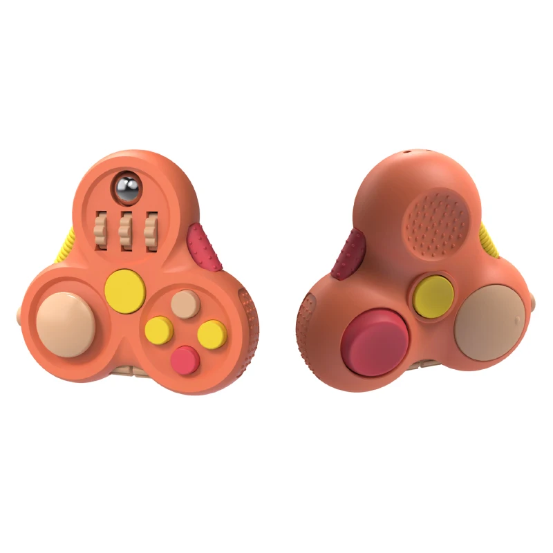 Stress reducer fingertip spiral toy firm relieve anxiety finger top toy hand flying fidget pad spinner