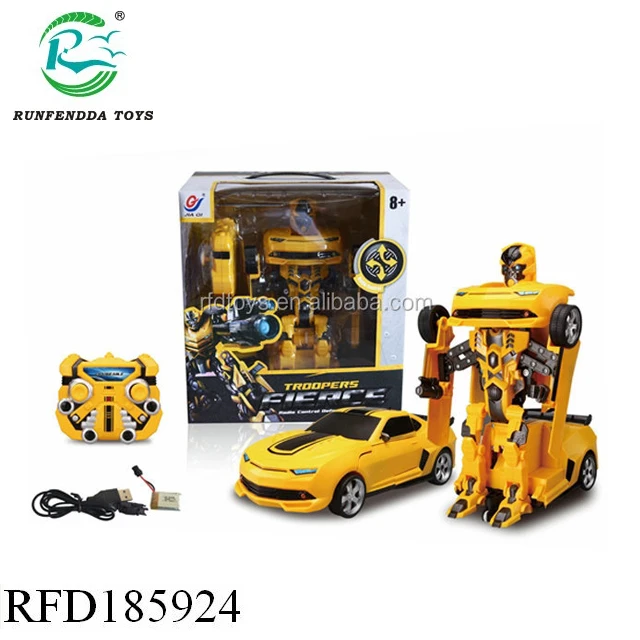 Remote control car rc robot 2.4G car deformation robot toy