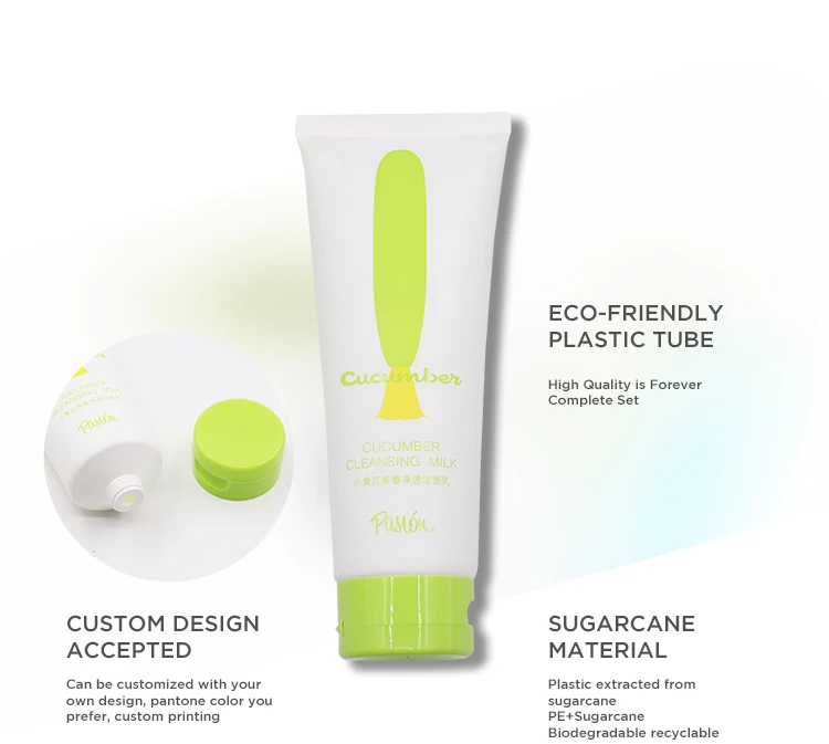 face wash packing moisturizing cream tube cosmetic plastic tube