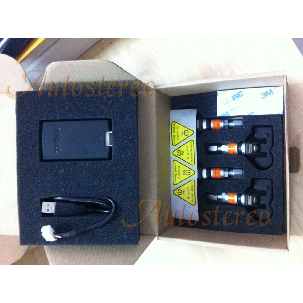 TPMS Car Tire Pressure Monitoring System Wireless TPMS with 4 External Sensors fit for Android 7.1 Androi8.0 8.1 9.0 10.0 PX3/5