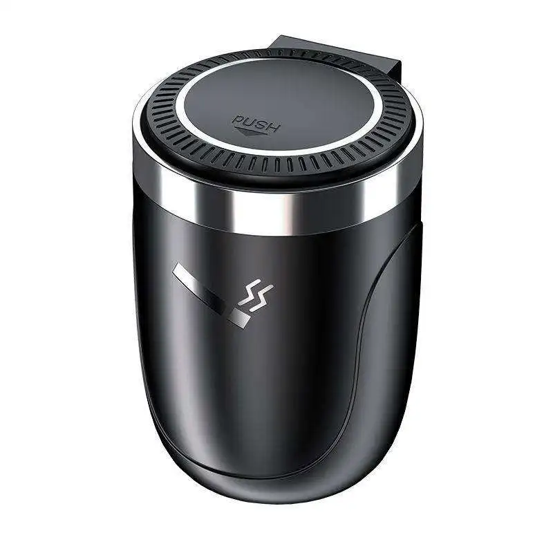 High Quality Car Interior Waterproof Stainless Inside Ashtray LED Portable Car Ashtray With Lighter