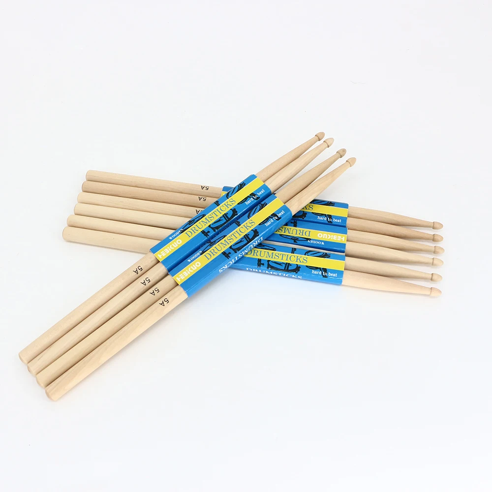 OEM/ODM Practice Hickory Drum Stick 7A 5A 5B Premium Maple Drumsticks Child Adult Drum Kit