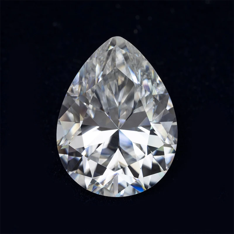 High Quality Pear Cut Moissanite DEF Color VVS Moissanite Stone For Women Wedding Rings