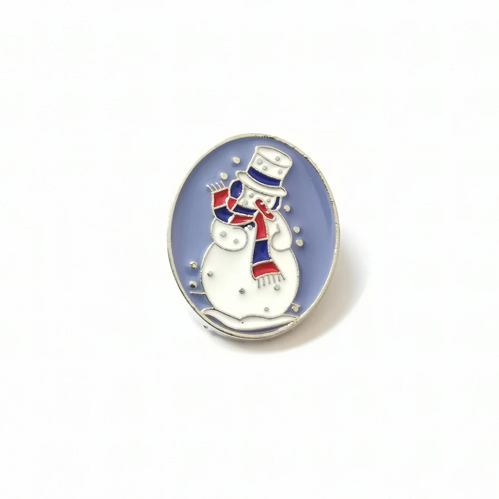 Christmas Brooch Bell Snowman Santa Claus Snowflake Elk Pins Enamel Brooches For Women Fashion Party Jewelry Gifts