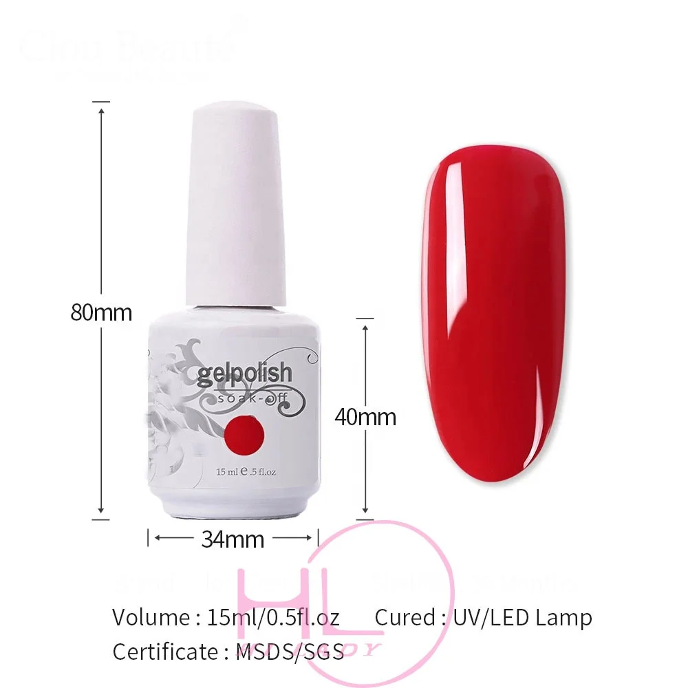 Nail Art Gel Polish For Nails French Tip Manicure Gel Varnish Enamel Lacquer Color OEM Logo UV LED Nail Gel Polish