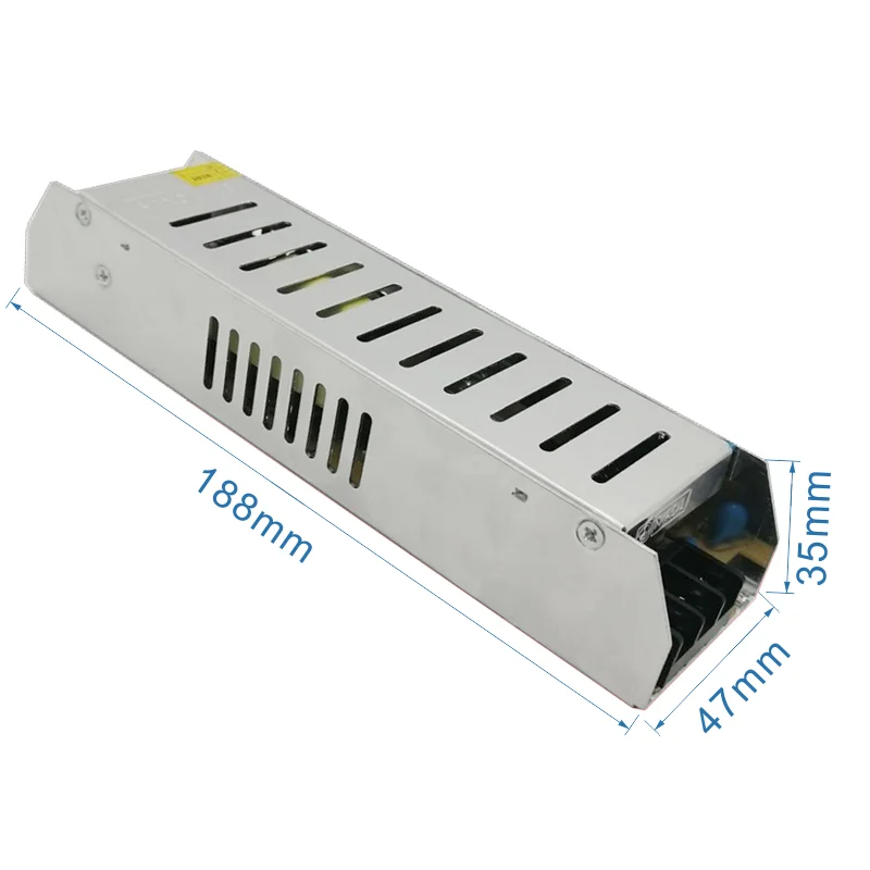 IP20 Metal Aluminum housing 120W 5A slim led power supply 24V smps led driver for led lights/ led strip/ 3D printer /exhibition