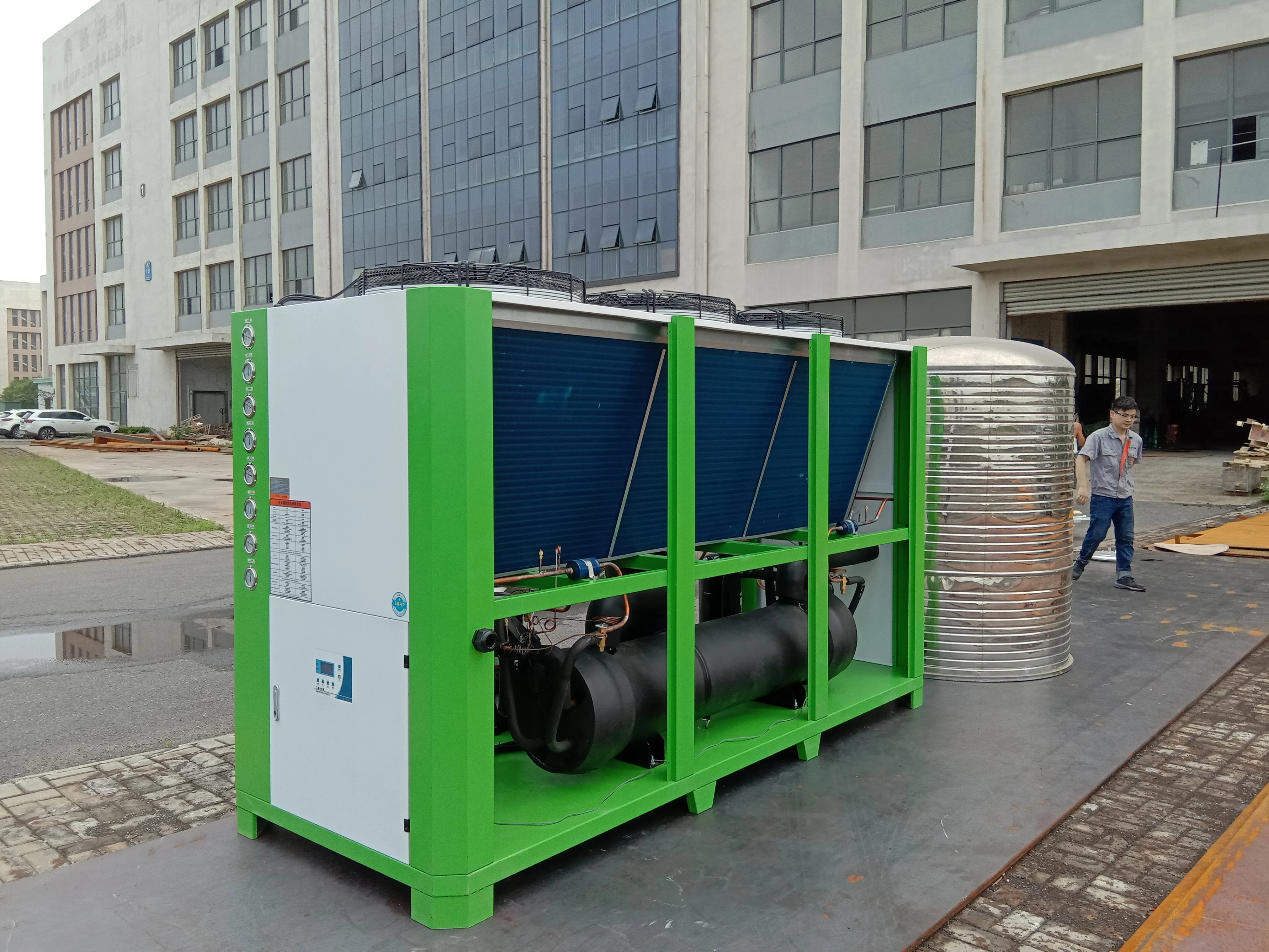 Industrial Refrigeration Equipment for Condensed milk cooling Pasteurizer using water cooler