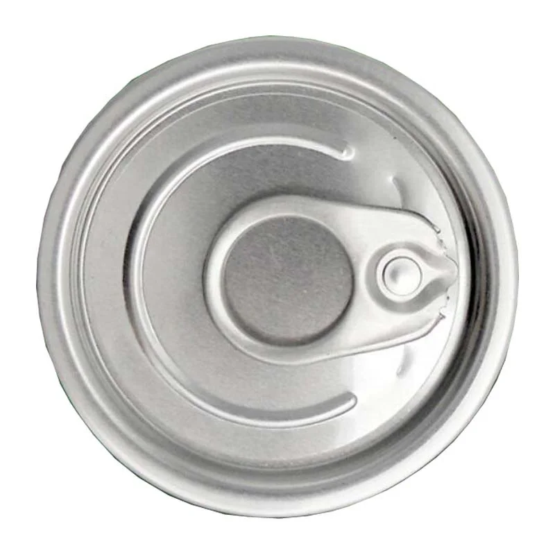 E202 Metal Soda Bottle Easy Open Lid with Ring Full Open Lids Plastic PE Can Cover