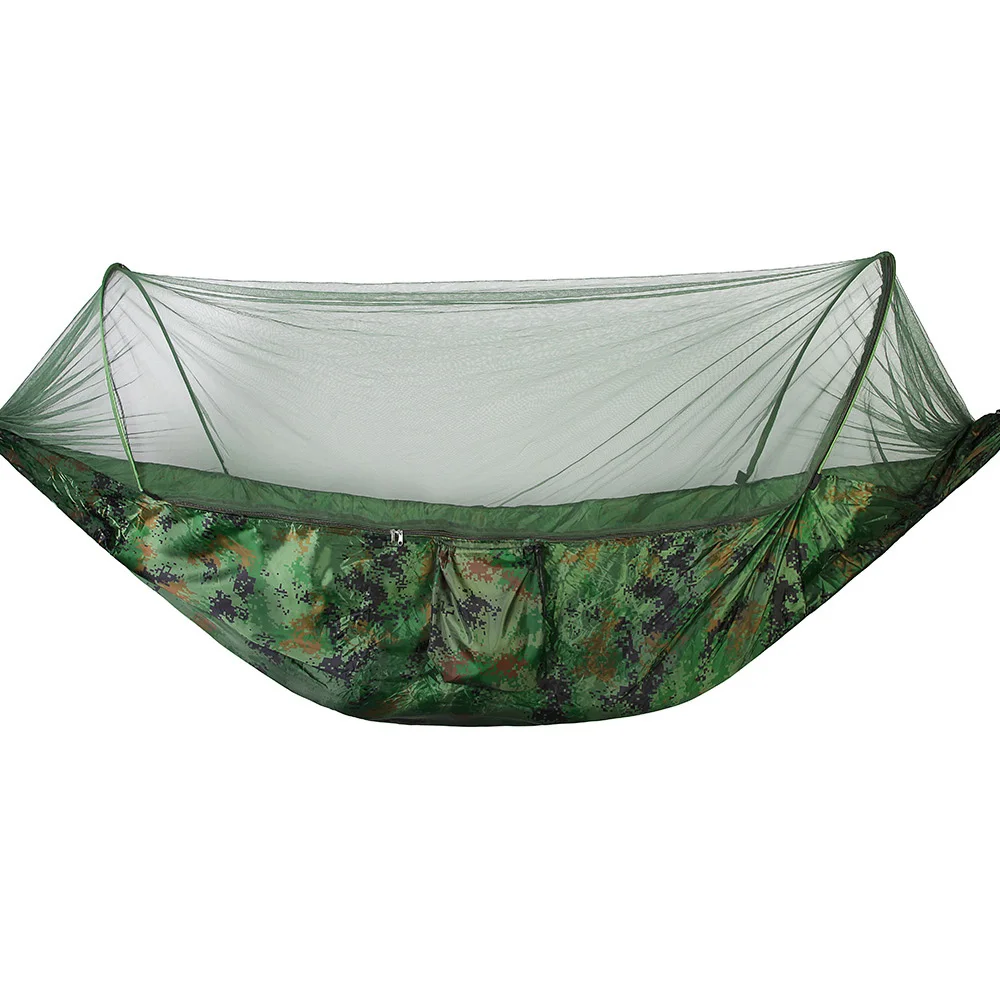 Factory Customized 2 Person Deluxe Hammock Swing Bed Mosquito Net Swing Hanging For Outdoor Travel Backpacking