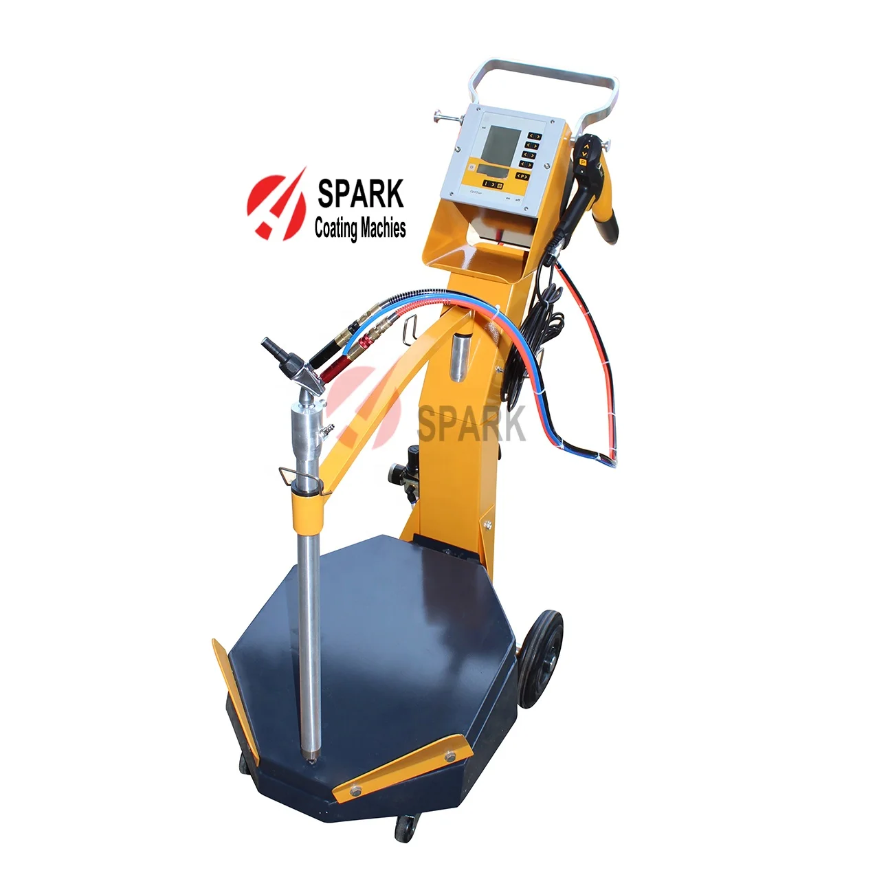 Powder Coating manual electrostatic gun and reciprocator automatic powder gun  super Chrome black Powder coating