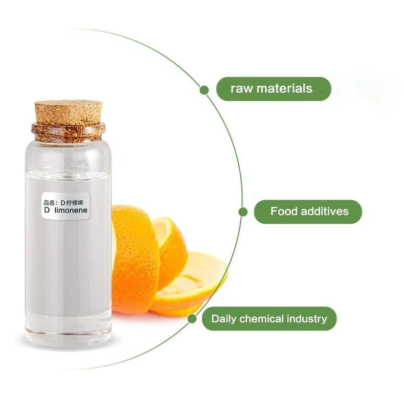 High Quality D Limonene Flavor Perfume Oil CAS 7705-14-8 Pure Essential Oil D Limonene