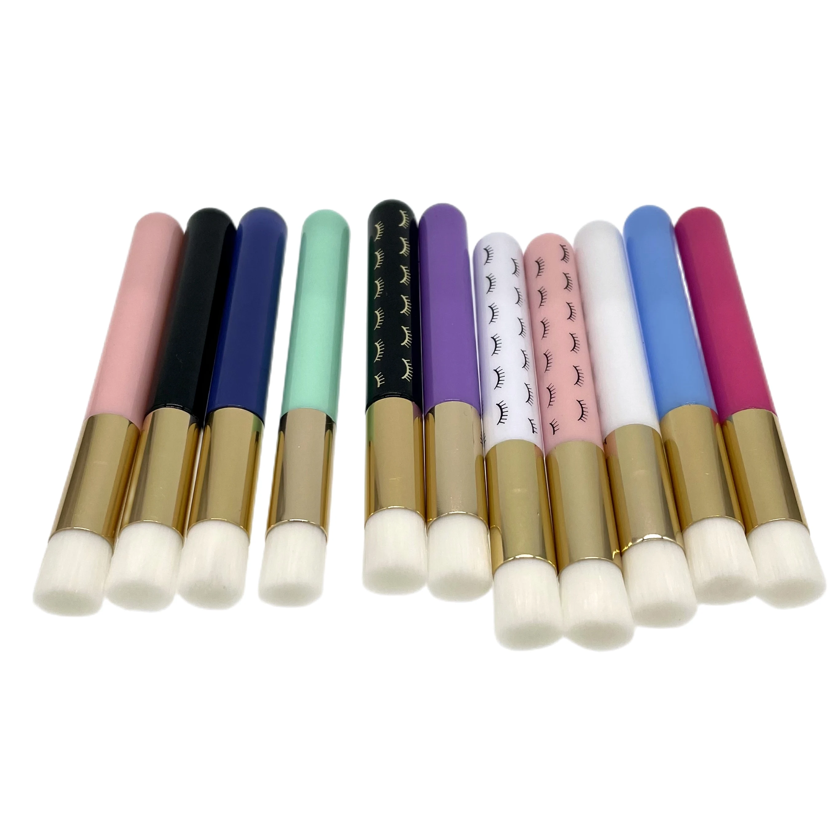 Wholesale high quality acrylic handle eyelash shampoo wash lash brush cleaner