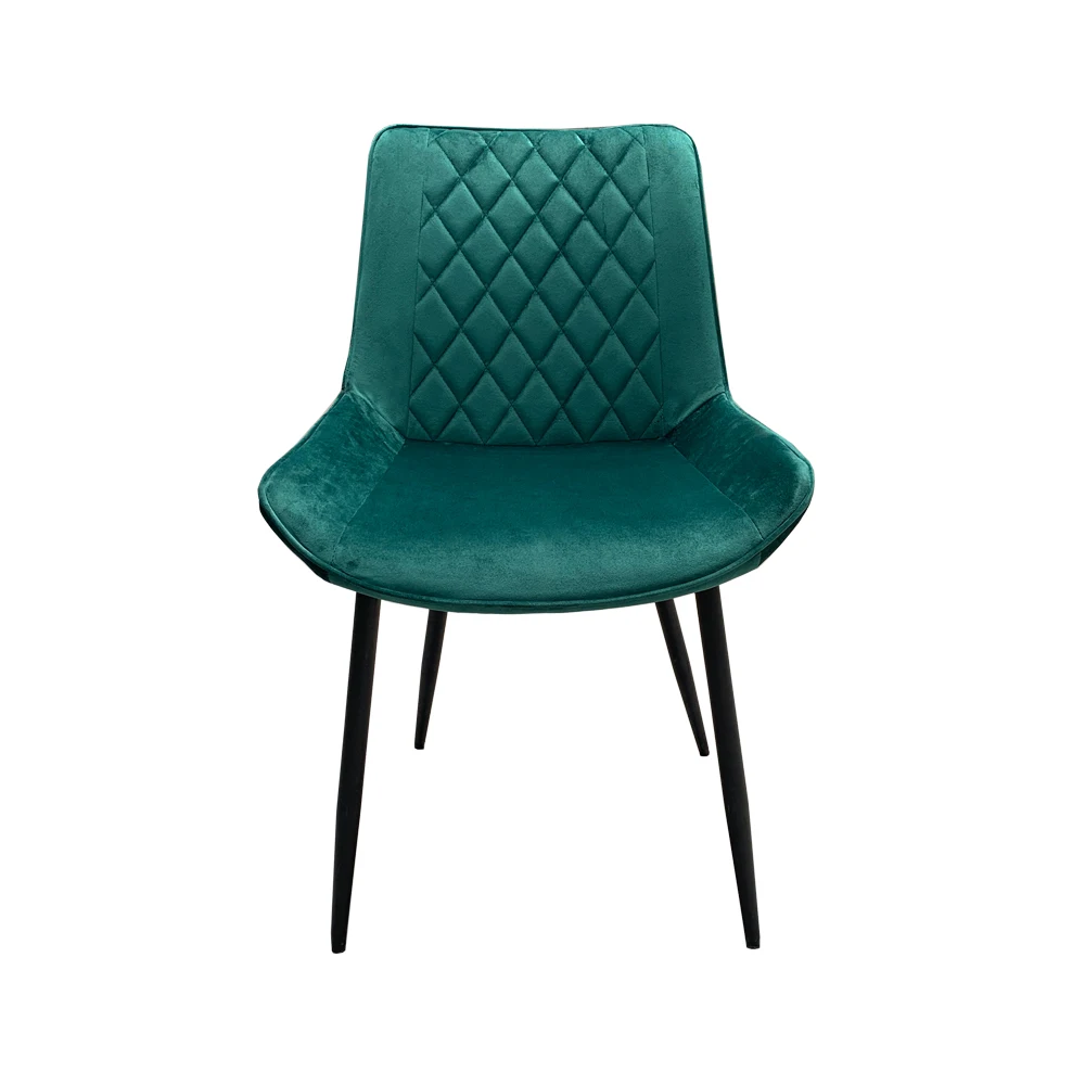 Velvet Dining Room Chair with Metal Leg Living Room Leisure Chairs Modern