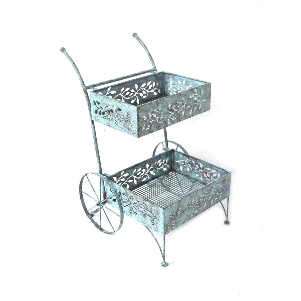 Украшения для сада в стиле ретро, модный горшок, 2 яруса, подставка для цветов