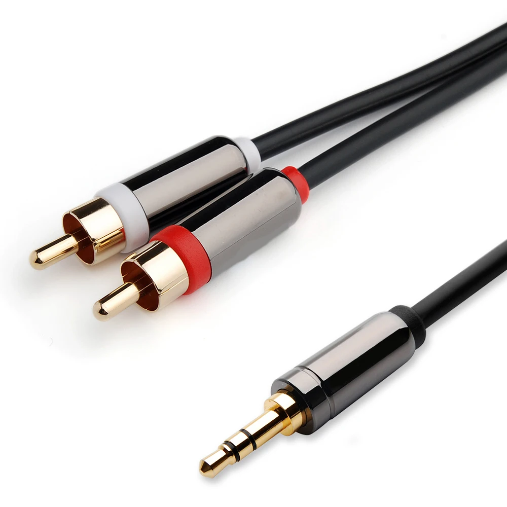 audio 3.5mm stereo jack to rca cable 20ft aux cable jack audio cable stereo car to aux ofc 2RCA