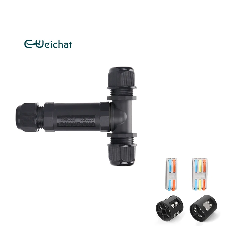 E-WeiChat Outdoor Lighting LED Lighting Terminal Wire Electrical Waterproof 3 4 Pin Connector