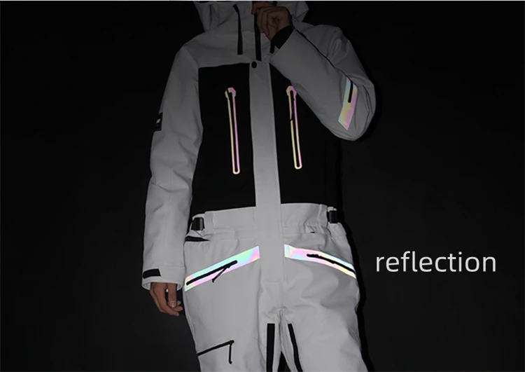 OEM unisex One Piece Insulated Ski Outfit Ski Suit Skiing Overall Outdoor snow sports Jumpsuit Elastic Wear Snowboard suits