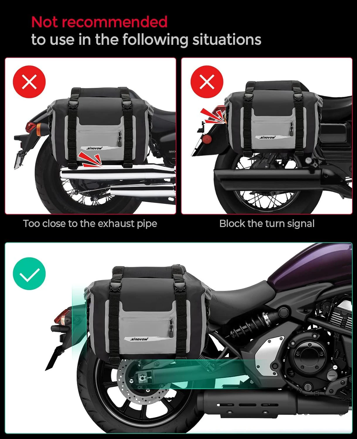 Waterproof Travel Side Pannier Rear Bag Motorcsike Saddle Duffel Tail Bag For Motorcycle Manufacturer Custom 30l High Quality