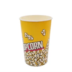 170oz popcorn bucket with pet food grade plastic disposable paper box paper bucket