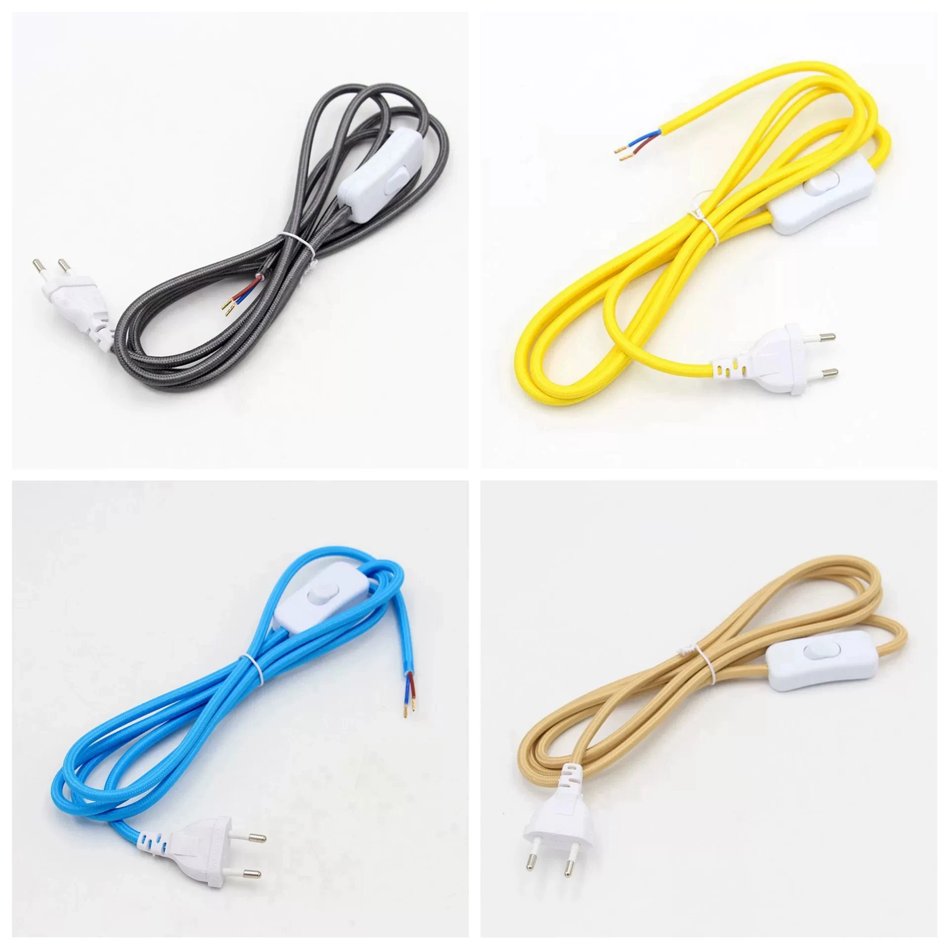 Color-Coded VDE European Specification 2-Core and 303 Switch Flat Cable Kit