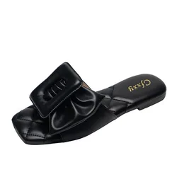 Large size female outdoor slippers 2023 summer new style women shoes luxury rubber flip flops summer slippers for women