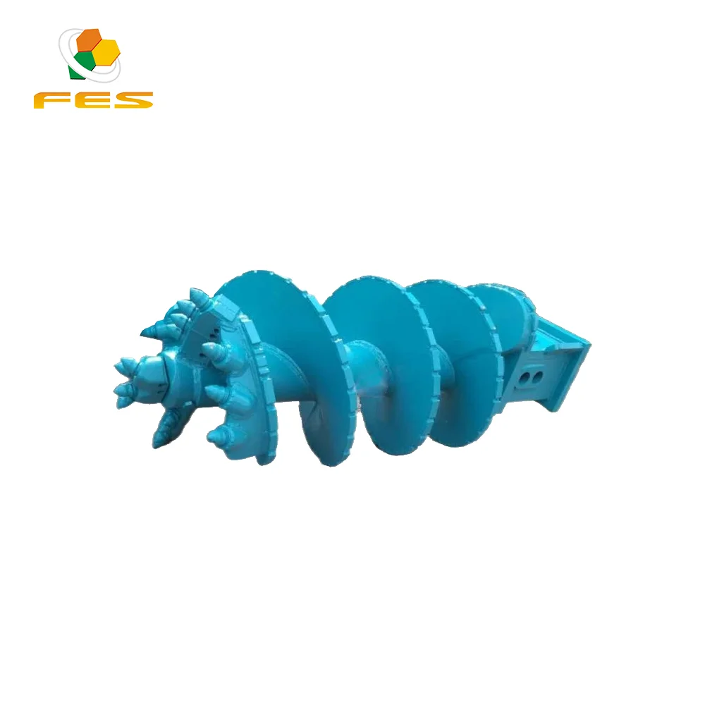 Excellent quality central pipe   double cut drilling augers