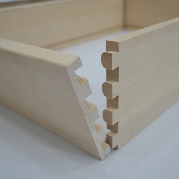 hot selling solid board paolownia/poplar/birch/oak Cabinets Dovetail Joint Drawer Boxes