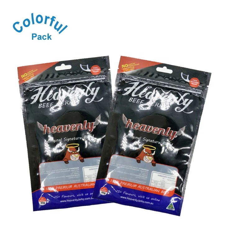 Clear Packaging Bags Custom Logo Dried Candy Cookie Mylar Bags Smell Proof Three Side Seal Pouch with hole