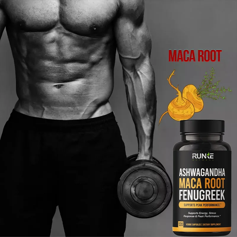 ashwagandha maca root fenugreek Capsules Supplement apsulesfor strong man power Suplements Popular Energy Provide Capsules