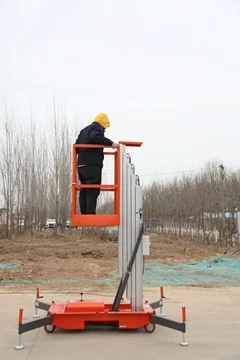 Top Selling 4-18m Mobile Trailer Hydraulic Aluminium Ladder Lift