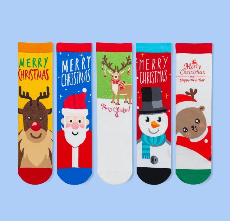 Winter Sleep Bed Floor Home Fluffy Coral velvet fuzzy Christmas socks