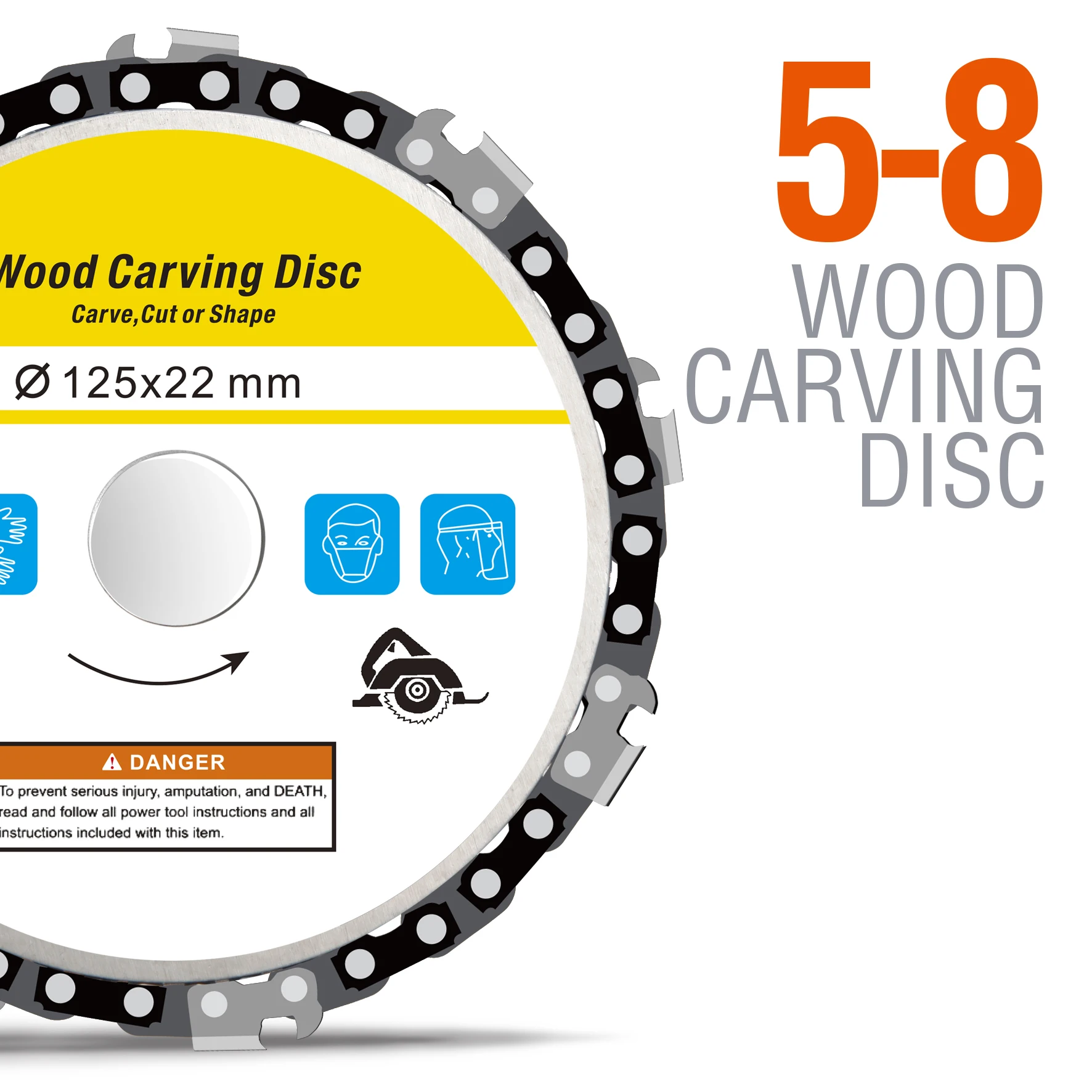 125 x 22 mm 5 Inch 9 Teeth  Cutting Saw Blades for Wood Carving Disc Saw Teeth