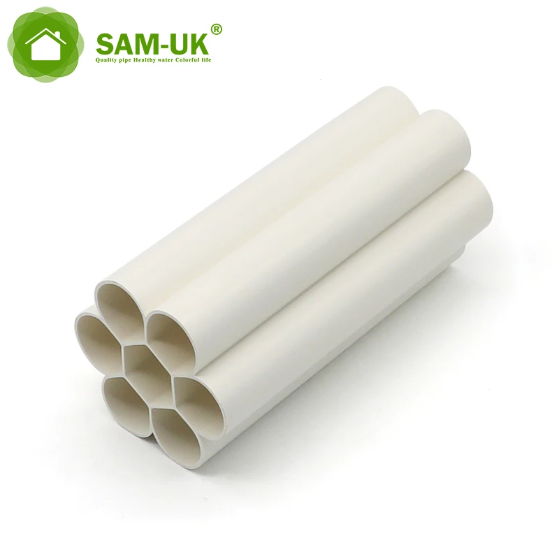 corrugated conduit underground pvc heat resistant pipe 3 inch of 25mm sizes electrical plumbing materials tubo pvc pipe 200mm