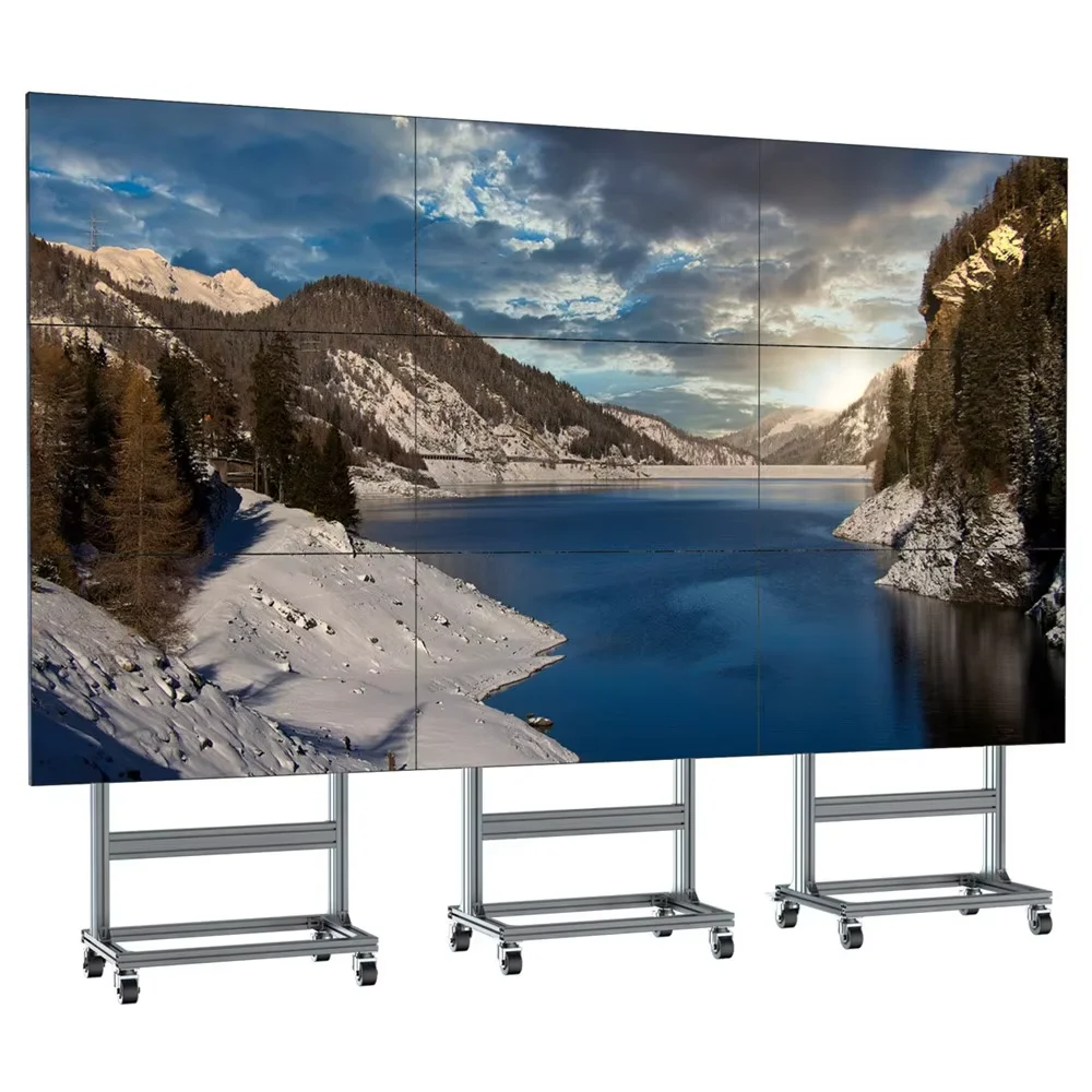 Full Hd Super Narrow Bezel 2 X 3 4k 46 Inch Advertising Display Lcd Video Wall Panel With Control Split Screen Ad Playback