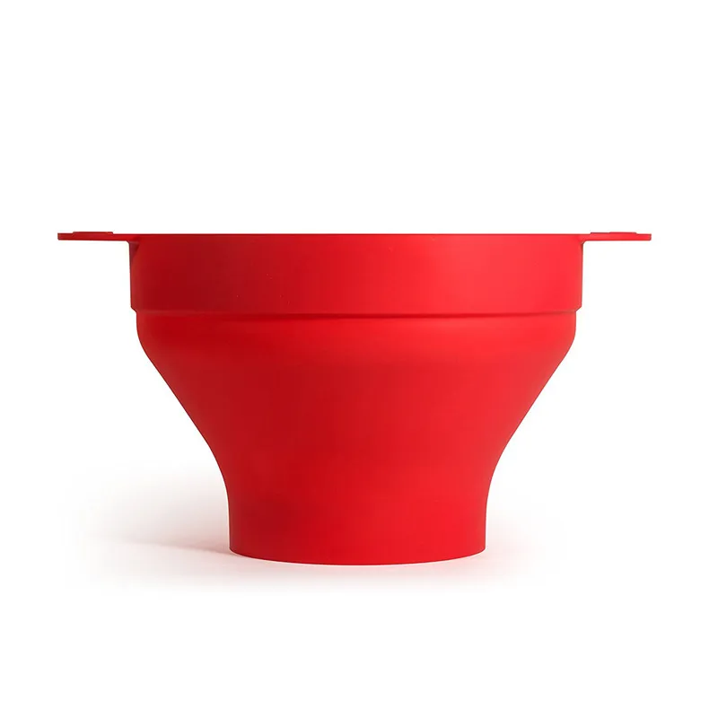 High Quality DlY Collapsible Silicone Microwave Hot Air Popcorn Bowl Folding Maker Healthy