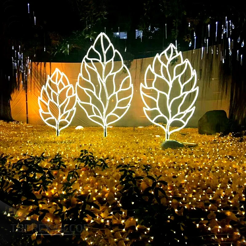 Outdoor festival decoration flexible led Christmas lighted shapes lights custom neon decorative light