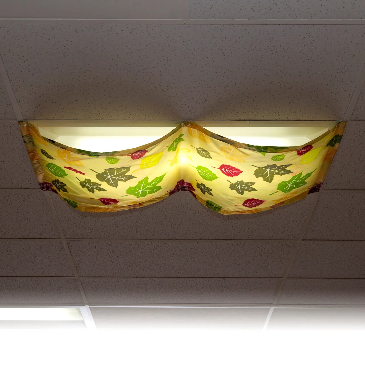 custom fabric printing replacement classroom fluorescent light plastic diffuser covers magnetic filter